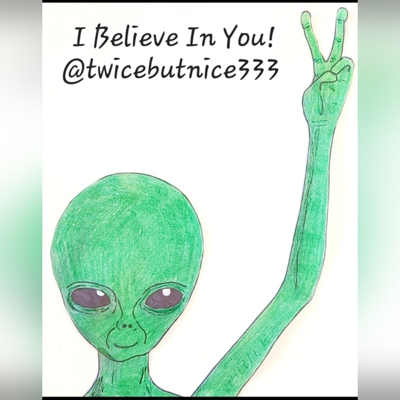 Custom Order @twicebutnice333 Peace Alien Cards 50 Pack - Picture 2 of 5